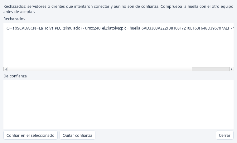 Certificados y confianza