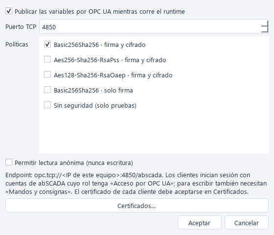 Servidor OPC UA
